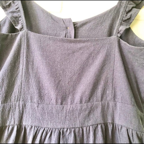 NEW Zaful navy blue ruffle button front romper 6 - Picture 13 of 14